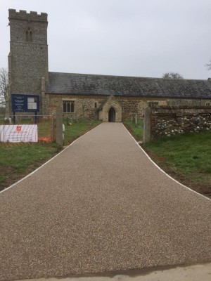 church driveway